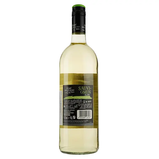 Вино Grand Restaurant Chic Sauvignon Blanc, белое, сухое, 11,5% 1 л - фото 2