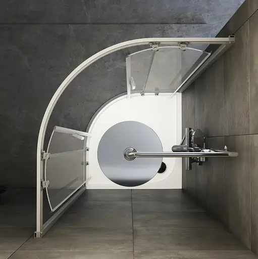 Душевая кабина AM.PM Gem 5-corner Pivot W90UG-401-9090-MT - фото 3