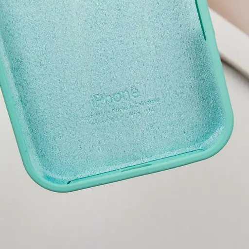 Чехол Epik Silicone Case Full Protective AA для Apple iPhone 16, 6.1 Бирюзовый/Marine Green - фото 7