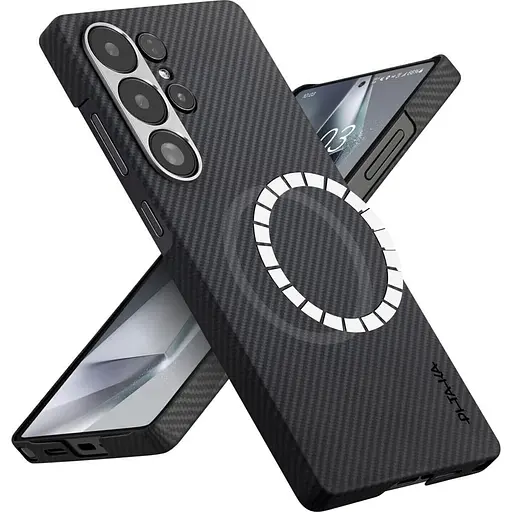 Чехол Pitaka MagEZ Ultra-Slim Classic Twill 600D для Samsung Galaxy S25 Ultra Black/Grey (KS2501U) [128411] - фото 3