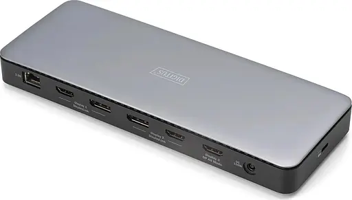 Digitus Док-станция USB-C > 3xHDMI/2xDP/4xUSB-A/USB-C/RJ45/DC/Audio - фото 4