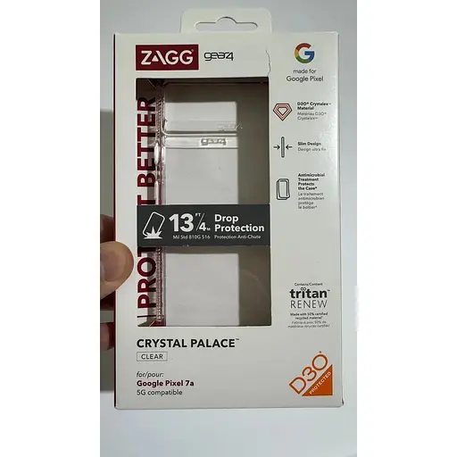 Противоударный чехол Gear4 Crystal Palace для Google Pixel 7a (6.1") Прозрачный (702011154) - фото 2