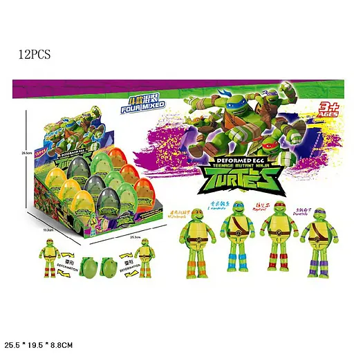 Герої Нінзя Черепашки в яйці, JT2601 - фото 2