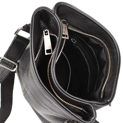 Кожаная мужская сумка через плечо TARWA 26х23х4 см sum0025899 - фото 6