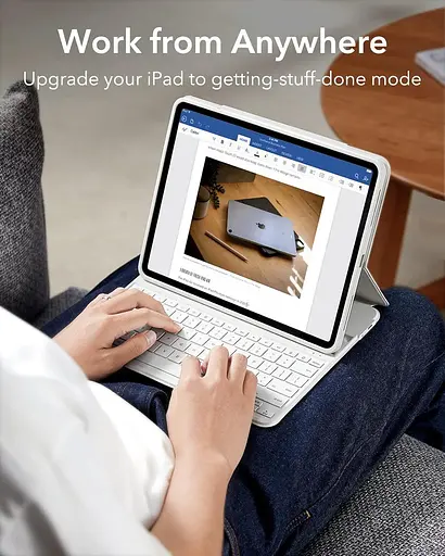 Чохол із клавіатурою ESR для iPad Pro 11 дюймів (1ª, 2ª, 3ª, 4ª покоління) та iPad Air (4ªª, 5ª покоління), знімний магнітний - фото 8