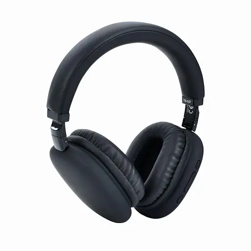 Навушники TM-087, Bluetooth дальність дії до 10 м, 20 Гц - 20 000 Гц, пластик, м’які амбушюри, чорні - фото 2