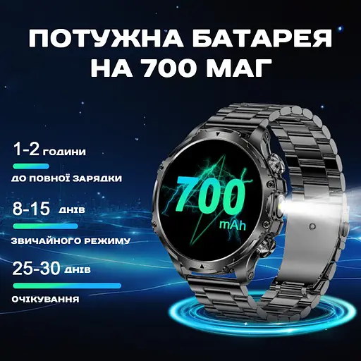 Годинник Smart Turbo Power Steel, 2 ремінця - фото 5
