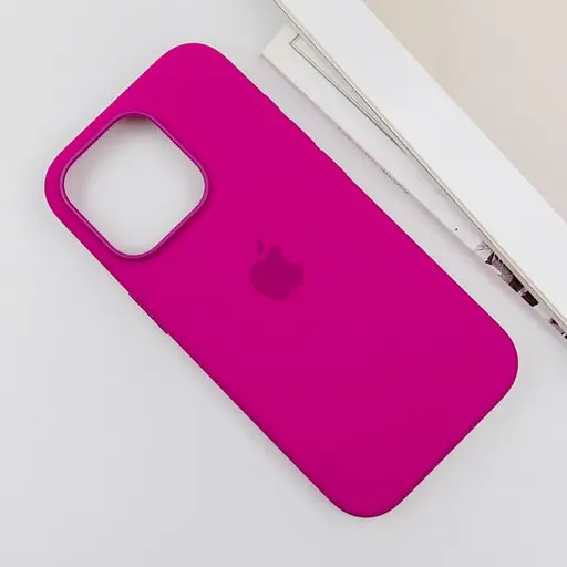 Чохол Epik Silicone case AAA with Magsafe and Animation button для Apple iPhone 16 Pro Max 6.9 Fuchsia - фото 4