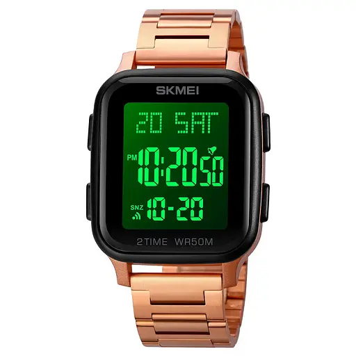 Чоловічий наручний годинник Skmei 1859 на браслеті (Рожеве золото) - фото 2