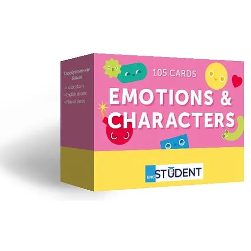 Настольная игра English Student Карточки для изучения английского языка English Student Emotions & Characters (укр.) (591226005) - фото 1