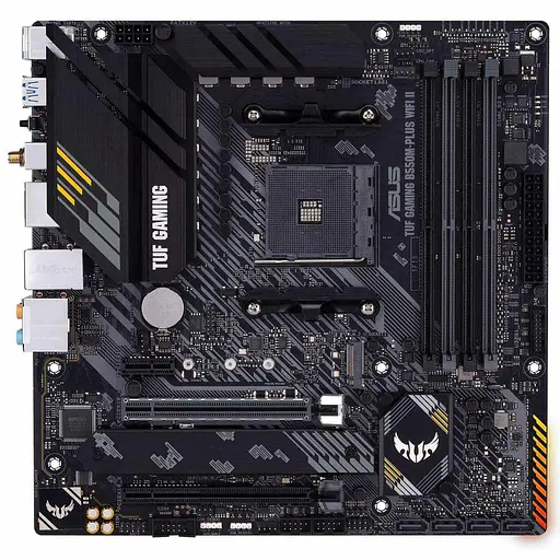 Материнская плата ASUS TUF Gaming B550M-PLUS WIFI II (TUF GAMING B550M-PLUS WIFI II) (Socket AM4, AMD B550, Micro-ATX) - фото 1