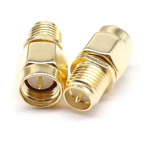 Переходник из SMA male на RP-SMA female со штырьком с 2-х сторон - фото 2