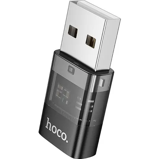 Перехідник Hoco UA36С USB-A Male to USB-C Female OTG Black [140344] - фото 2