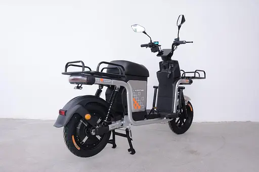 Електроскутер Вантажний з двома великими багажниками Crosser SUPER MAX 1200W | 60V30AH Li-Fe | USB зарядка Сірий  - фото 5