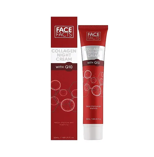 Ночной крем для кожи лица с коллагеном и коэнзимом Q10 Face Facts 50 мл - фото 2
