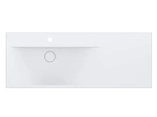 Умивальник Miraggio Viola 1200 L matt 0002661, Білий матовий - фото 2