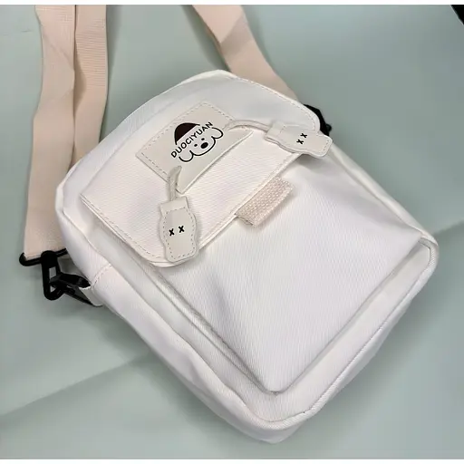 Детская сумка кросс-боди в корейском стиле 20х16х7 см белая (25-572) - фото 2