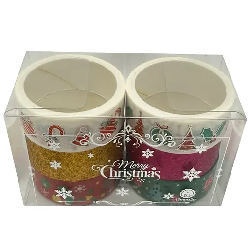 Набір декоративний скотч "Merry Christmas" XM-JD2273-1, 1,5 см x 2 м