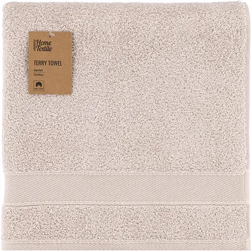 Полотенце махровое Ardesto SuperSoft 70х140 см 100% хлопок бежевое (ART2270NS)  - фото 1