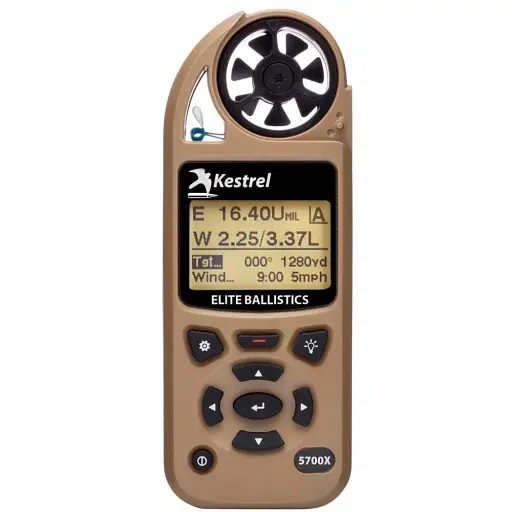 Метеостанція Kestrel 5700X Elite Applied Ballistics & Bluetooth TAN (пісочний)