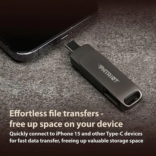 Флеш-накопичувач Patriot USB 3.2 Gen 1 Rage R550 64GB Type-A+C - фото 5