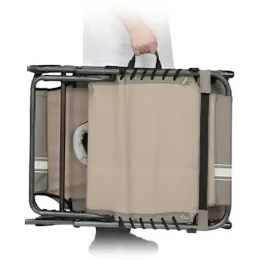 Шезлонг KingCamp Magnolia B10 Plus Grey/White - фото 6