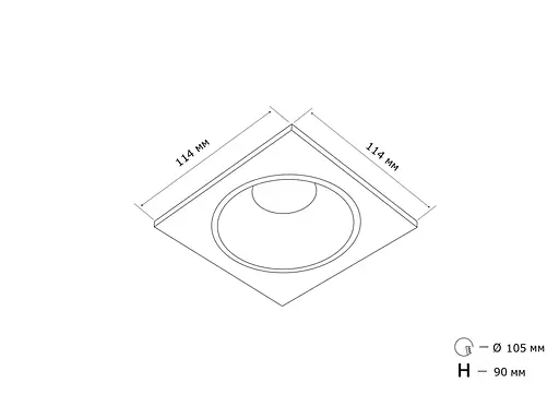 Точечный светильник MJ-Light 6002S BK + 3001R BK - фото 2