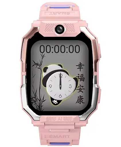 Детские смарт-часы Y76, 4G GPS Wi-Fi SIM камера SOS IP67 розовый - фото 2