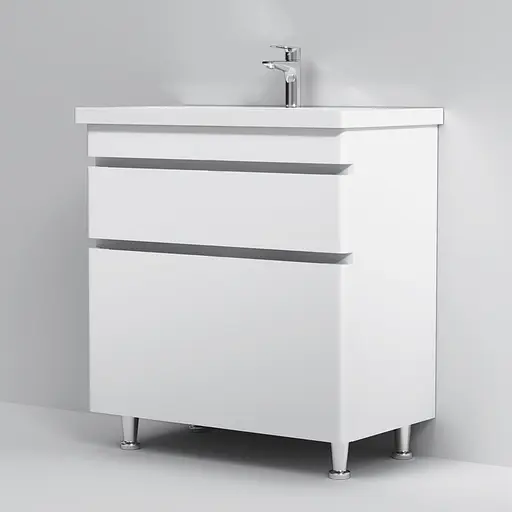 Тумба з умивальником AM.PM Hit підлогова 75 см білий M93A-FSX0752-WC0752WG38 Білий - фото 7