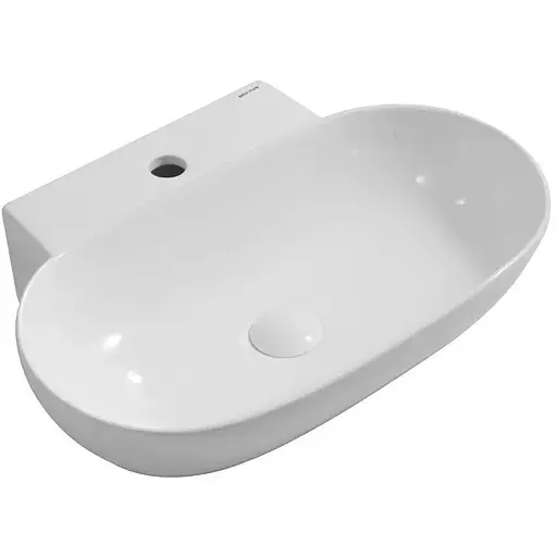 Умивальник підвісний Mixxus Premium Diverse-0201 560x390x125 мм з отвором під змішувач MP6510, Білий - фото 1