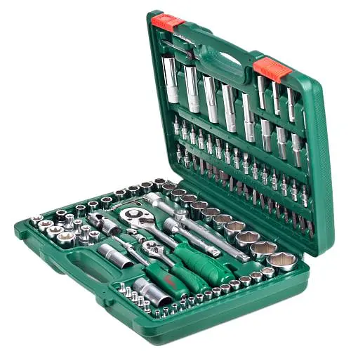 Набор торцевых головок Hans профессиональный 1/4DR4-14 мм и 1/2DR10-32 мм 108 предметов (TK-108) - фото 14