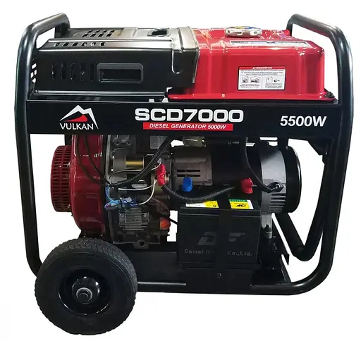 Генератор дизельний Vulkan 5.0 кВт SCD7000TЕ - фото 1