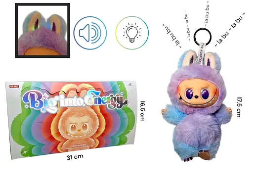 Кукла LABUBU POP MART, свет, музыка, в блоке 6 шт. в упаковке