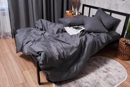 Комплект постельного белья Moon&Star Бязь Gold Люкс Dark Blue King Size 220x240 наволочки 4х50х70 - фото 5