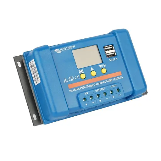 PWM-контроллер заряда солнечных панелей Victron Energy BlueSolar PWM-LCD&USB 12/24V-20A (99-00010925) - фото 2