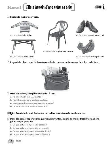 Merci! 4. A2. Cahier d`exercices - фото 5