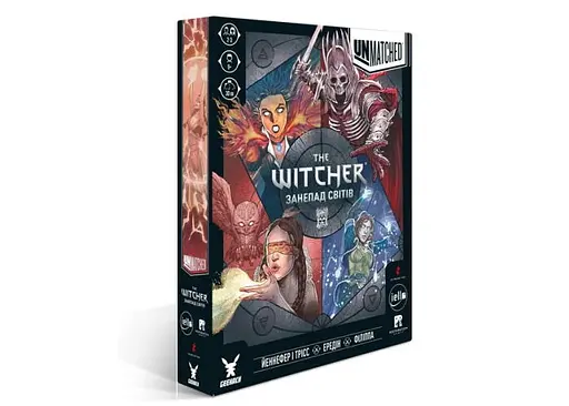 Настільна гра Geekach Games Unmatched: The Witcher. Занепад світів (Realms Fall) (укр.) (GKCH0250)