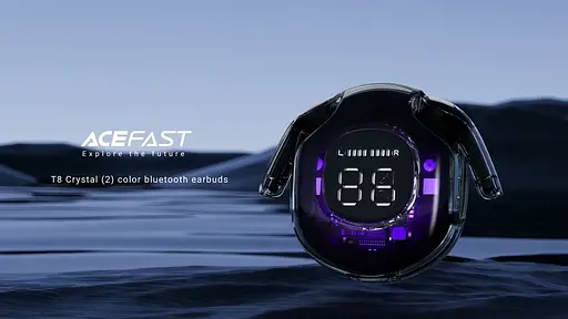 Беспроводные наушники Acefast TWS T8 вакуумные черные - фото 2