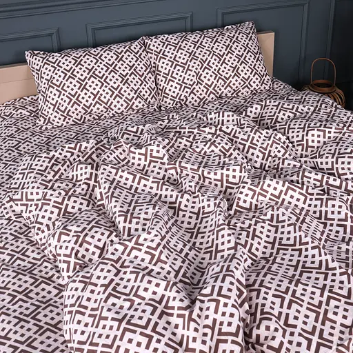Комплект постільної білизни бязь MIRSON Abstract Brown 110х140см (2200013165170) - фото 1