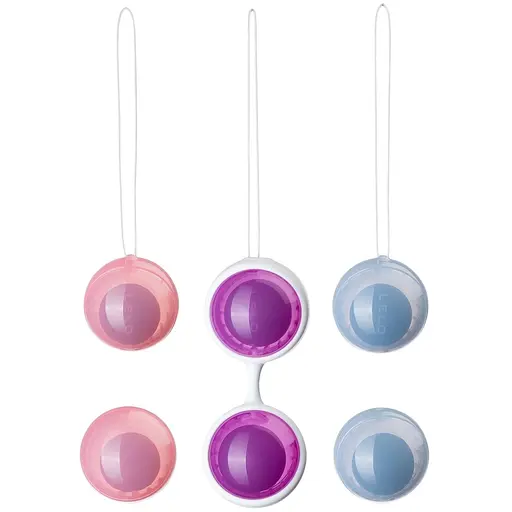 Набір вагінальних кульок Lelo Beads Plus, діаметр 3,5 см, змінне навантаження, 2 х 28 г, 2 х 37 г і 2 х 60 г - фото 2