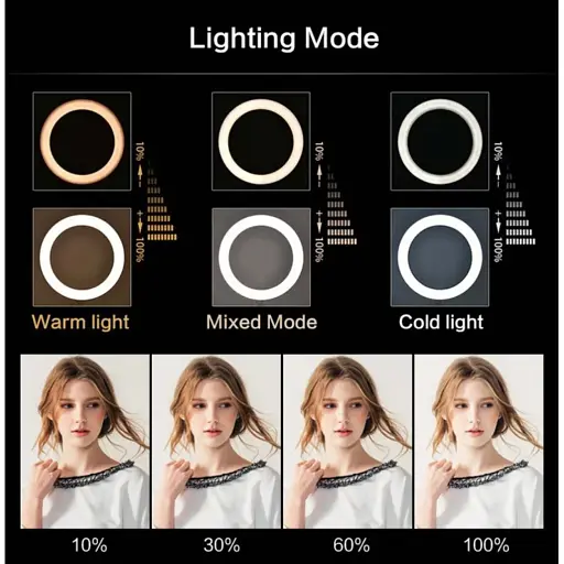 Кільцева LED лампа DK NNM-26 26см [122023] - фото 3