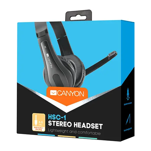 Наушники Canyon HSC-1 Black (CNS-CHSC1B) - фото 4