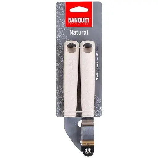 Прес для часнику 20x5cm нержавіюча сталь NATURAL Banquet - фото 3