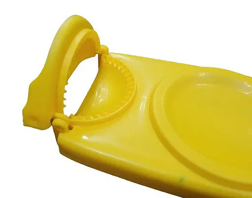 Пресс форма прибор для лепки приготовления вареников Желтая - фото 3