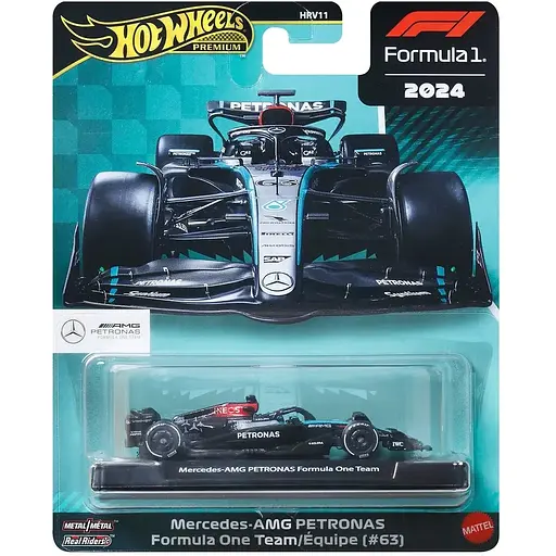 Болід Hot Wheels Mercedes-Benz 2024 George Russell Formula 1 колекційний (JBM18) - фото 6