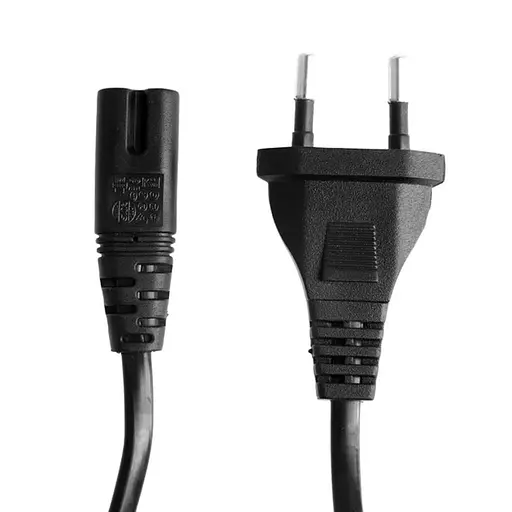 Кабель живлення C7 2pin для радіо 1.5 м Чорний - фото 2