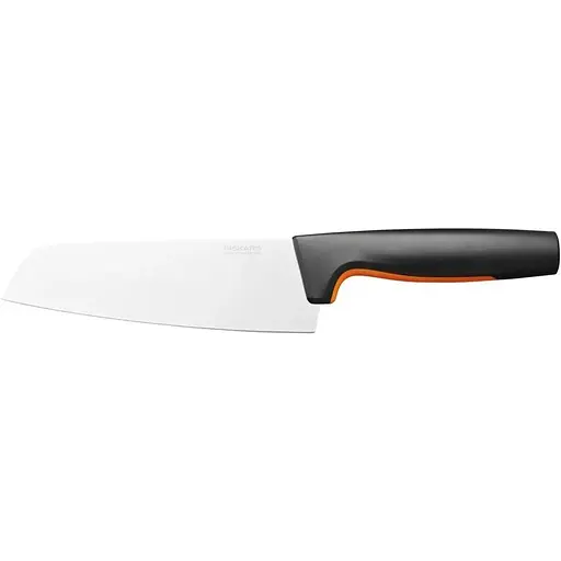Нож кухонный поварской Fiskars Santoku Functional Form 16 см, нержавеющая сталь, пластик, черный kuh0014591