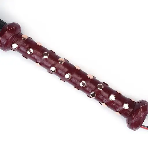 Флогер Liebe Seele Wine Red Deluxe Cow Leather Heavy Flogger 81 см бордовий - фото 4