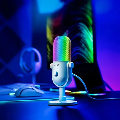 Мікрофон Razer Seiren V3 Chroma White (RZ19-05060200-R3M1) - фото 6