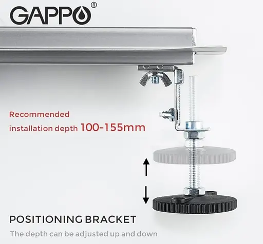 Душовий трап Gappo 1000 мм нержавіюча сталь сатин G810007-1 - фото 5